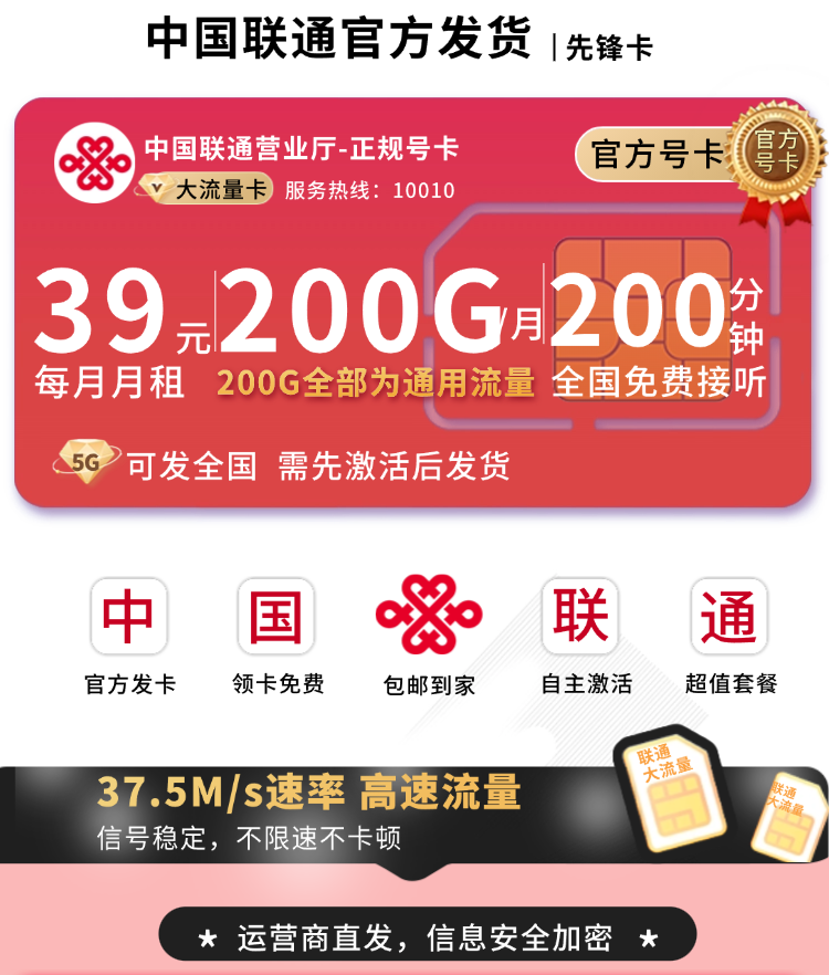 联通全国卡办理流程